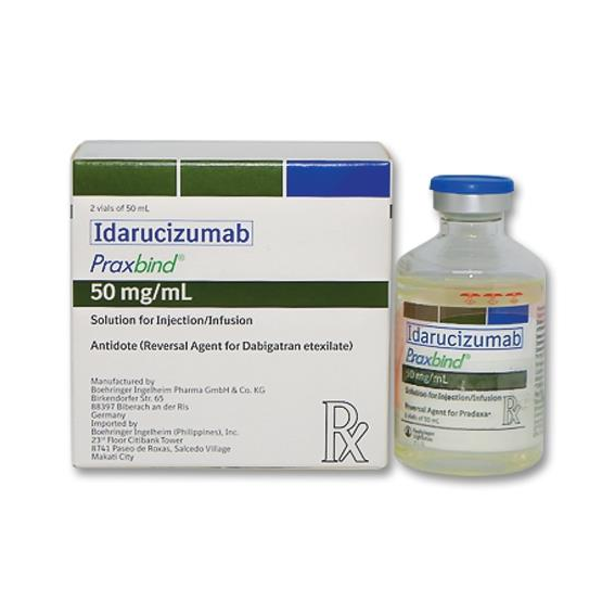 PRAXBIND Idarucizumab 50mg / mL Solution for IV Injection 1's price in ...